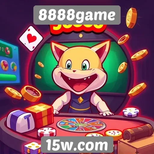 Recursos interativos no site de jogos 8888game