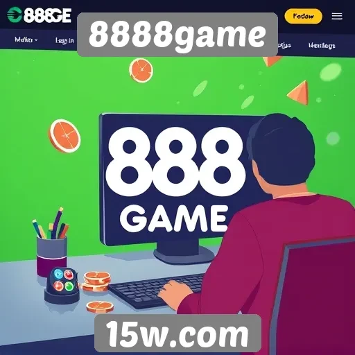 Análise da interface do usuário do site 8888game